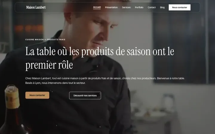 Aperçu réel de la charte Lumière