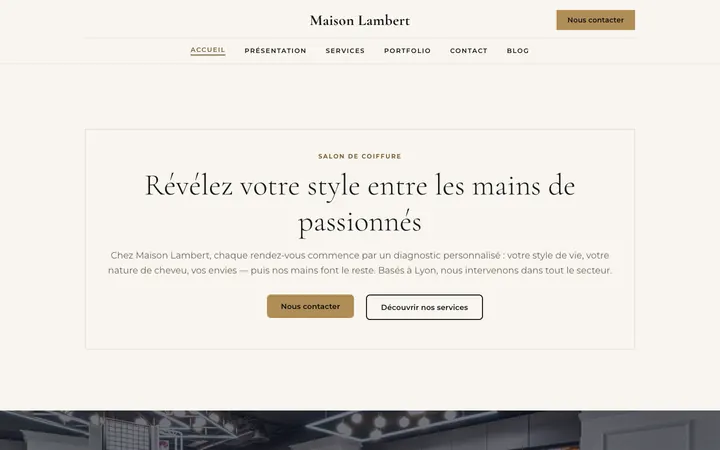 Aperçu réel de la charte Luxe