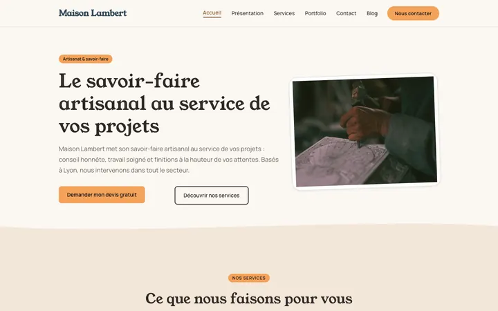 Aperçu réel de la charte Papier découpé